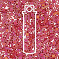 Miyuki Quarter Tila - Opaque Matte Red AB 5x1,2mm Miyuki