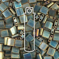 Miyuki Tila - Matt Metallic Green Iris 5mm 7,2 gram Miyuki