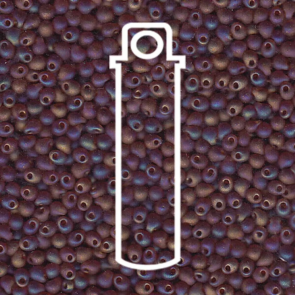 Miyuki Drop - Matte Transparent LT Brown AB 2,8mm Miyuki