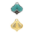 Cymbal Element - Kanala 24K Gold Plated 2-pack Beadsmith
