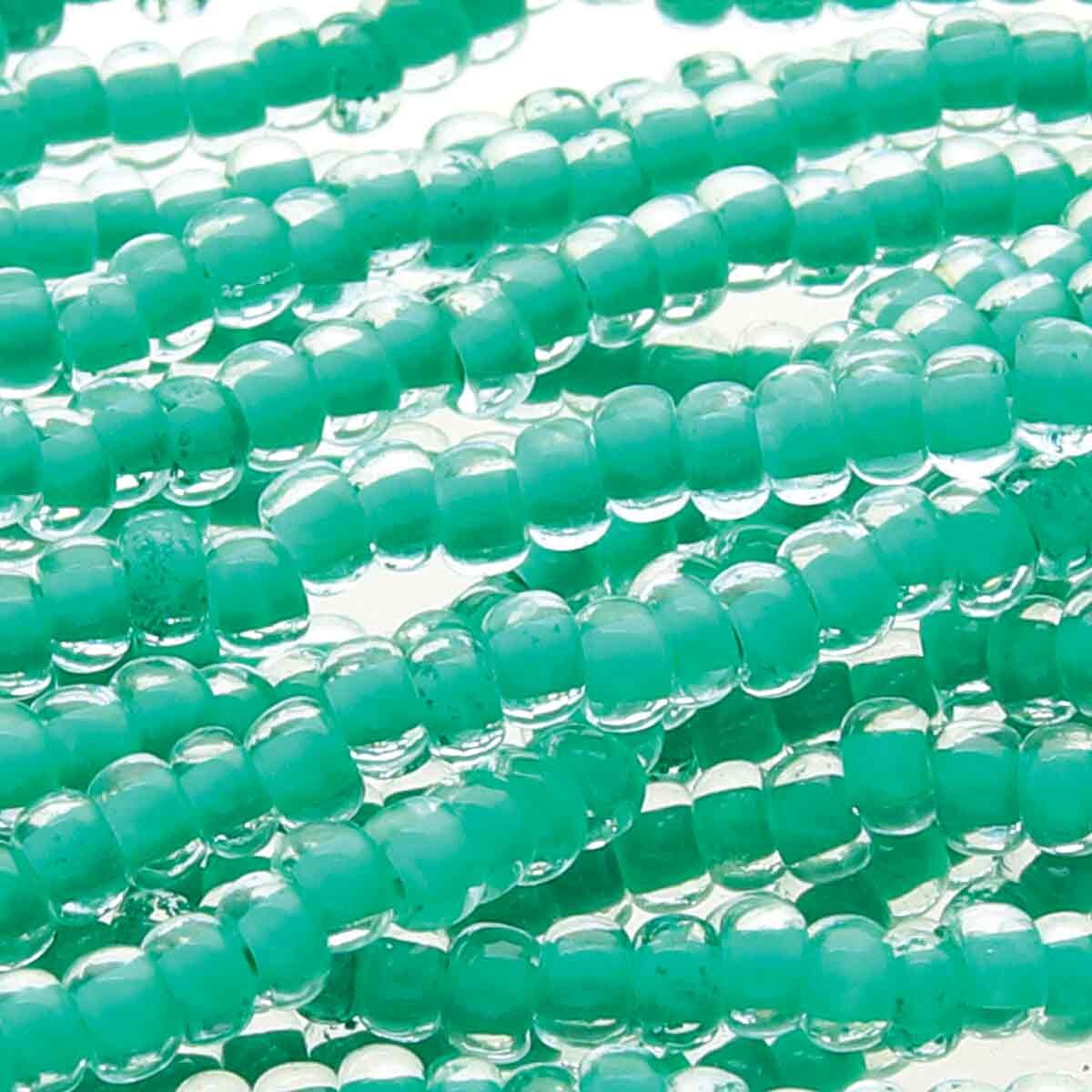 Tjeckiska Seed Beads - Terra Intensive Lining Sea Green 11/0, 17g Preciosa