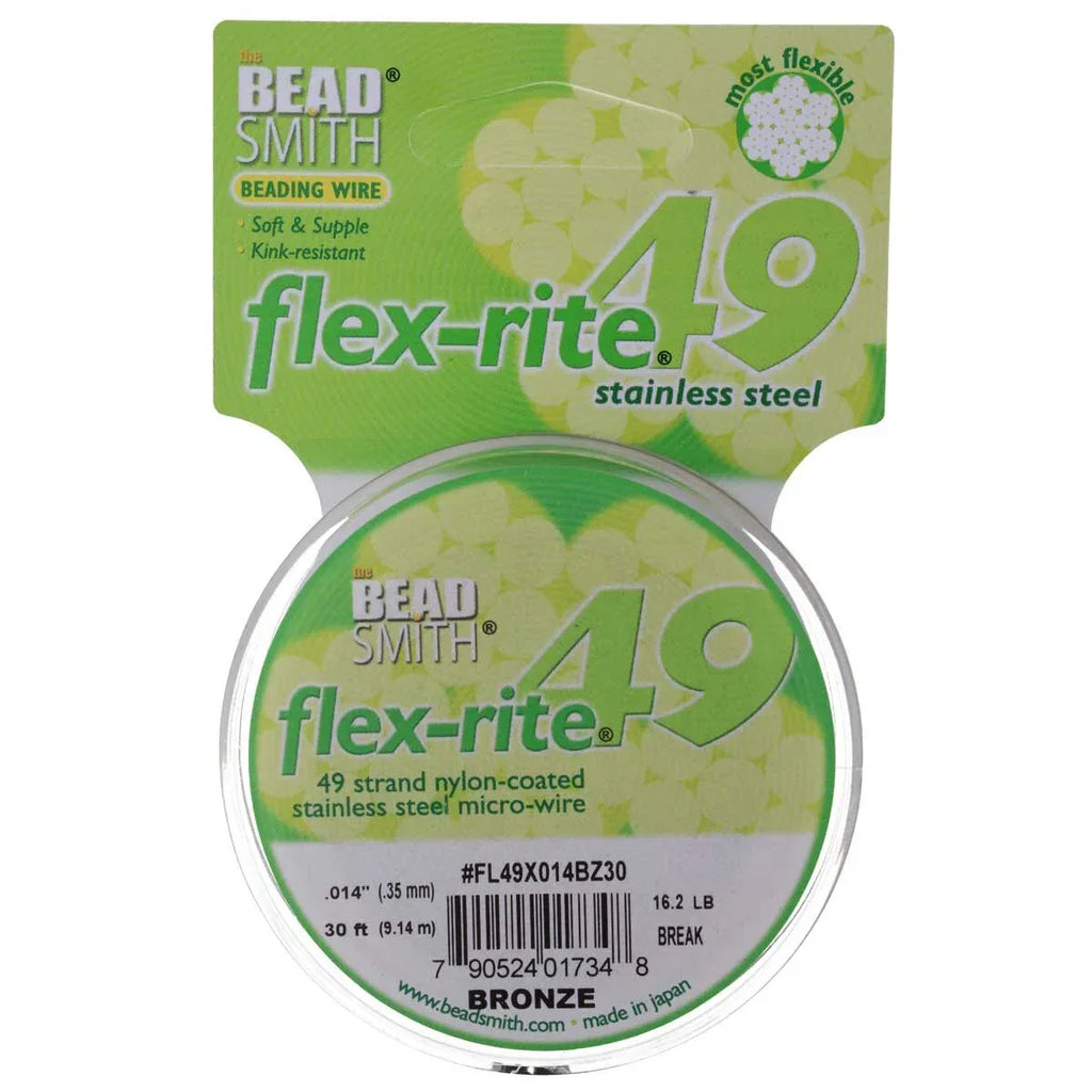 Flex-Rite - Bronze 0,35mm, 49 trådar, 1 rulle Beadsmith