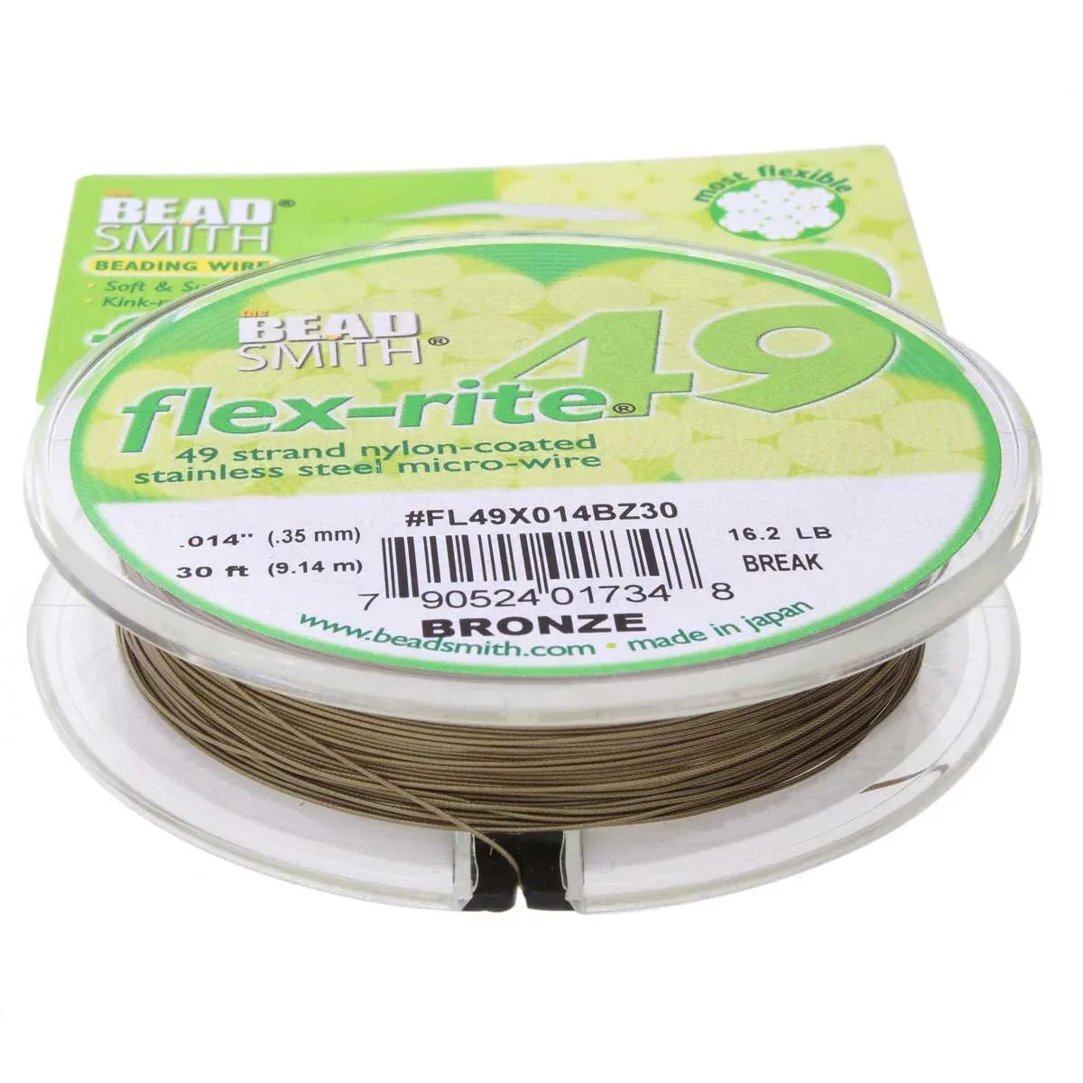 Flex-Rite - Bronze 0,35mm, 49 trådar, 1 rulle Beadsmith