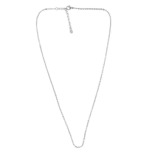 Halskedja Rostfrittstål - Små länkar 42cm 1 styck Grekisk Metall