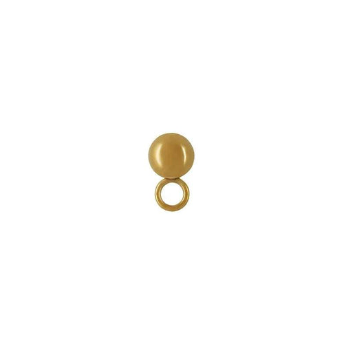 Örstickare Rostfrittstål - 18K Guldpläterad Kula 4mm, 2-pack Grekisk Metall