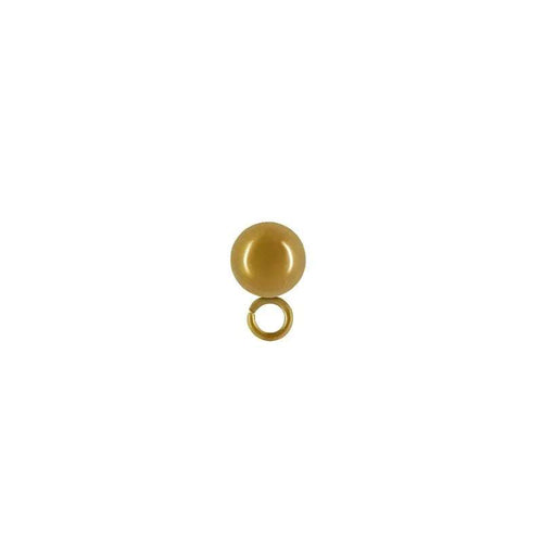 Örstickare Rostfrittstål - 18K guldpläterad Kula 6mm, 2-pack Grekisk Metall