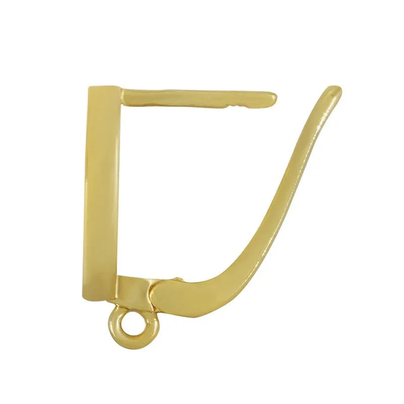 Örstickare Guldfärgad - Cirkel med strass och ögla 2-pack Grekisk Metall