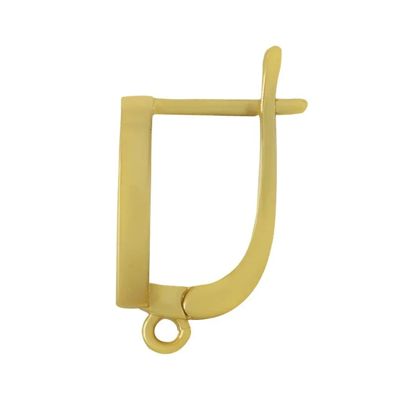 Örstickare Guldfärgad - Cirkel med strass och ögla 2-pack Grekisk Metall