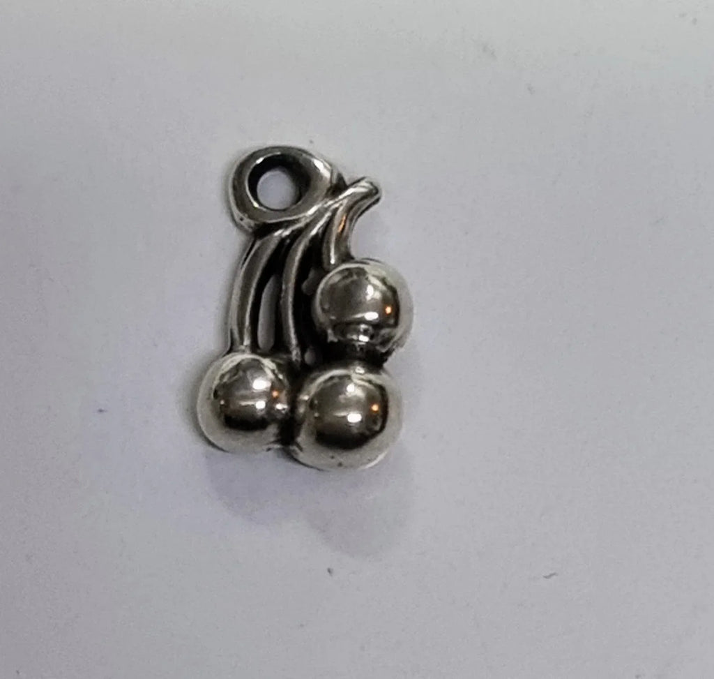 Berlock Silverpläterad - Körsbär med 3 Bär 1 styck Grekisk Metall