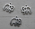 Berlock Silverfärgad - Elefant 3-Pack Grekisk Metall