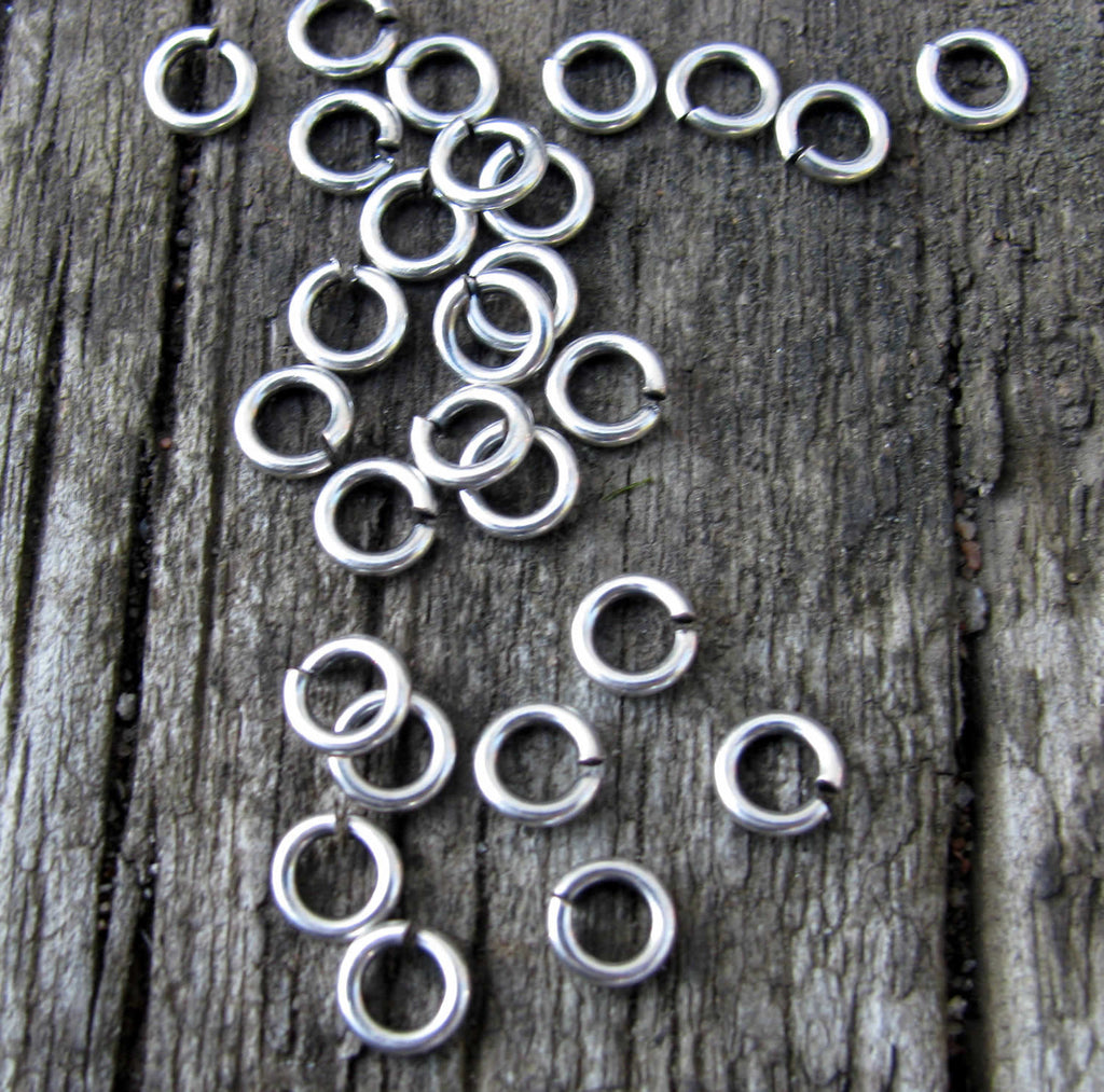 Bindringar Silverpläterad - 5x1 mm 50-pack Grekisk Metall