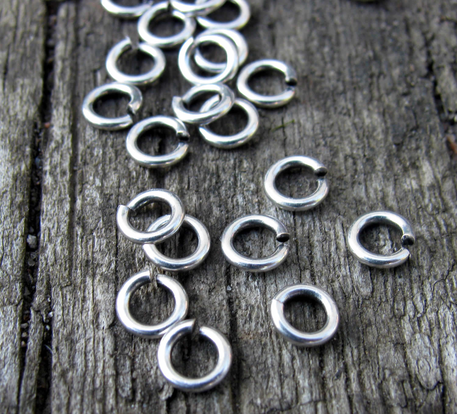 Bindringar Silverpläterad - 5x1 mm 50-pack Grekisk Metall