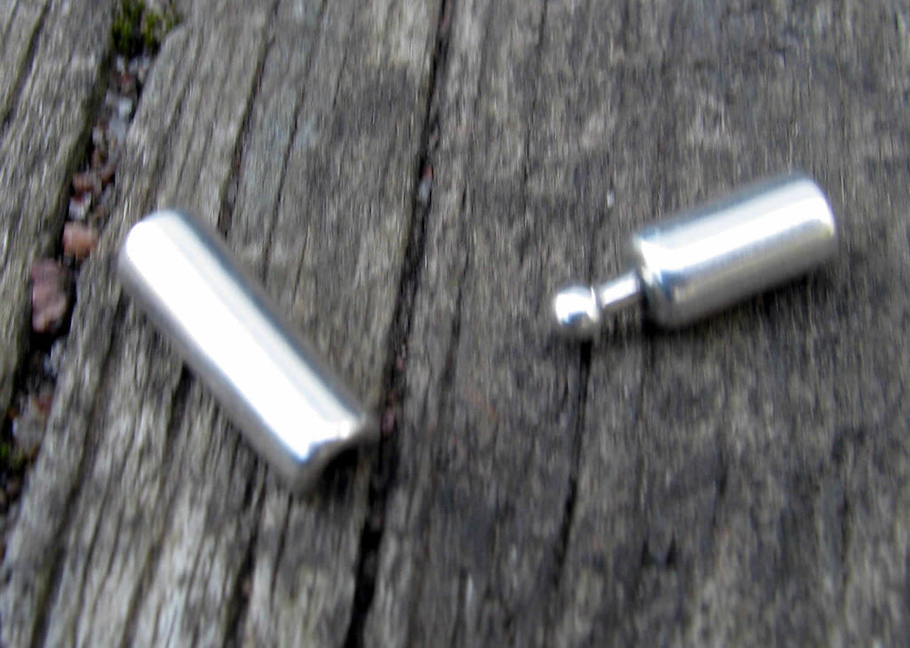 Lås silverfärgat - Modell till runda band ca 3 mm, 1 set Grekisk Metall