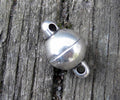 Magnetlås Silverfärgad 8mm - Enkel Rund 1 Set Hilmas Pyssel