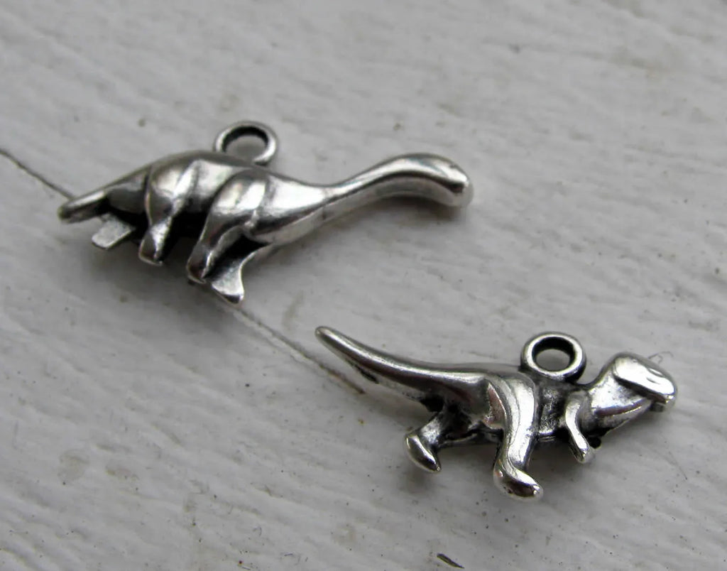 Berlock Silverpläterad - Dinosaurier 2-pack Grekisk Metall