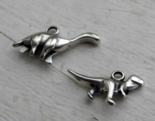 Berlock Silverpläterad - Dinosaurier 2-pack Grekisk Metall