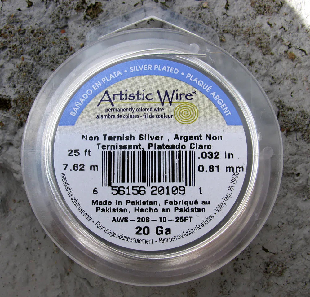 Artistic Wire 20 Ga - Silver Pläterad Non Tarnish 1 Rulle Artistic wire