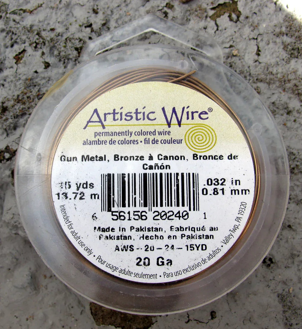 Artistic Wire 20 Ga - Antique Brass / Gun Metal 1 rulle Artistic wire