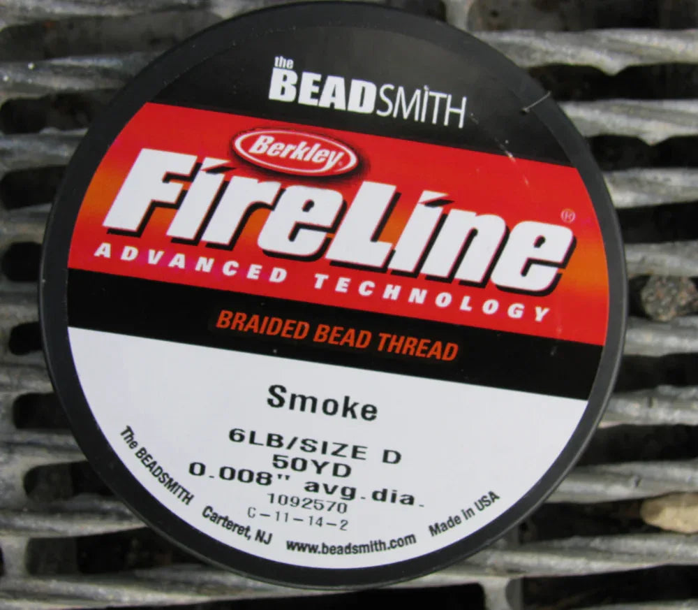 FireLine 6 LB - Smoke / Mörkgrå 50 YD Beadsmith