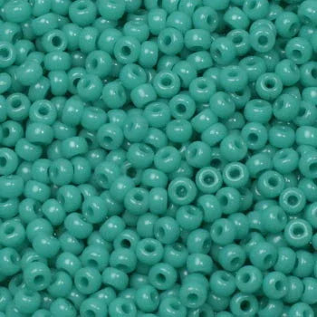 Miyuki Seed Beads - Opaque Turquoise Green 11/0, 10 gram Miyuki