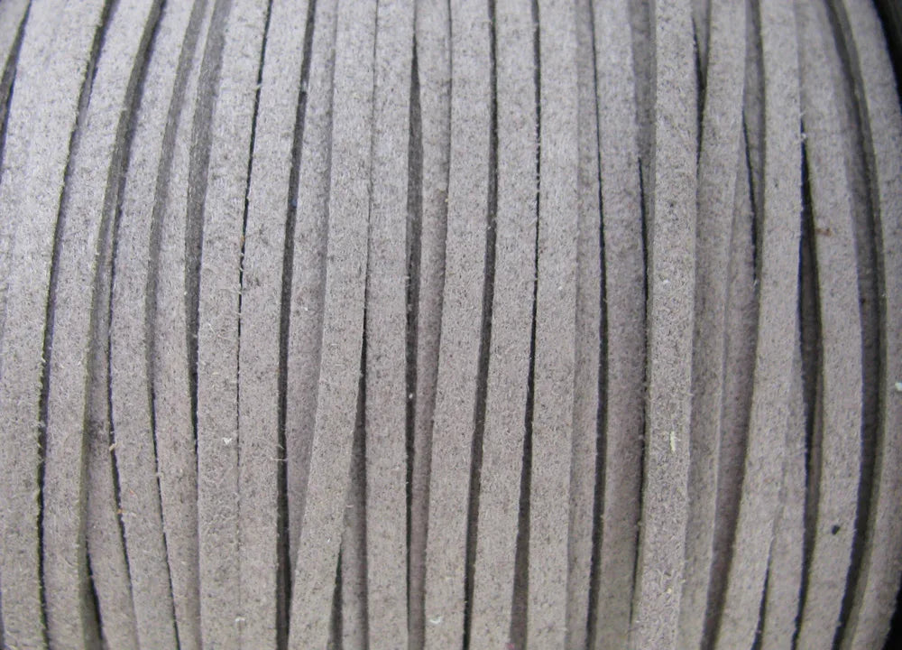 Mockaimitation - Grå 3 mm, 1 m Hilmas Pyssel