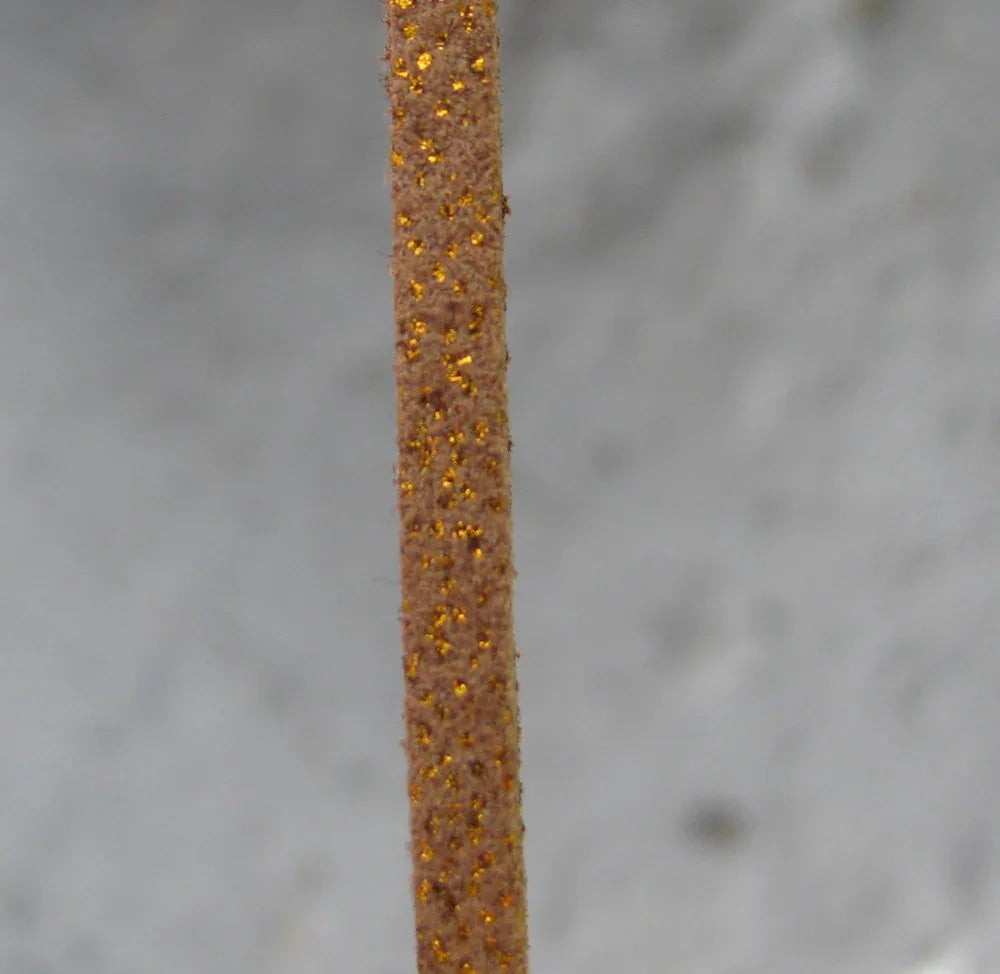 Mockaimitation - Brun med glitter, 3 mm, 1 m Hilmas Pyssel