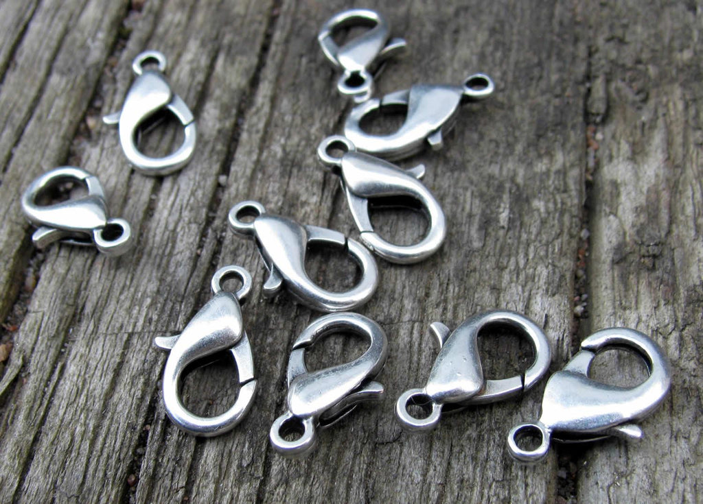 Klolås Silverfärgat - Kvalitetslås 15mm 15-pack Grekisk Metall