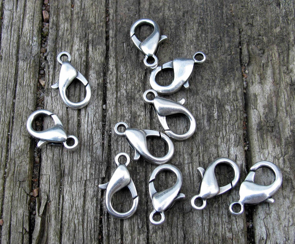 Klolås Silverfärgat - Kvalitetslås 15mm 15-pack Grekisk Metall