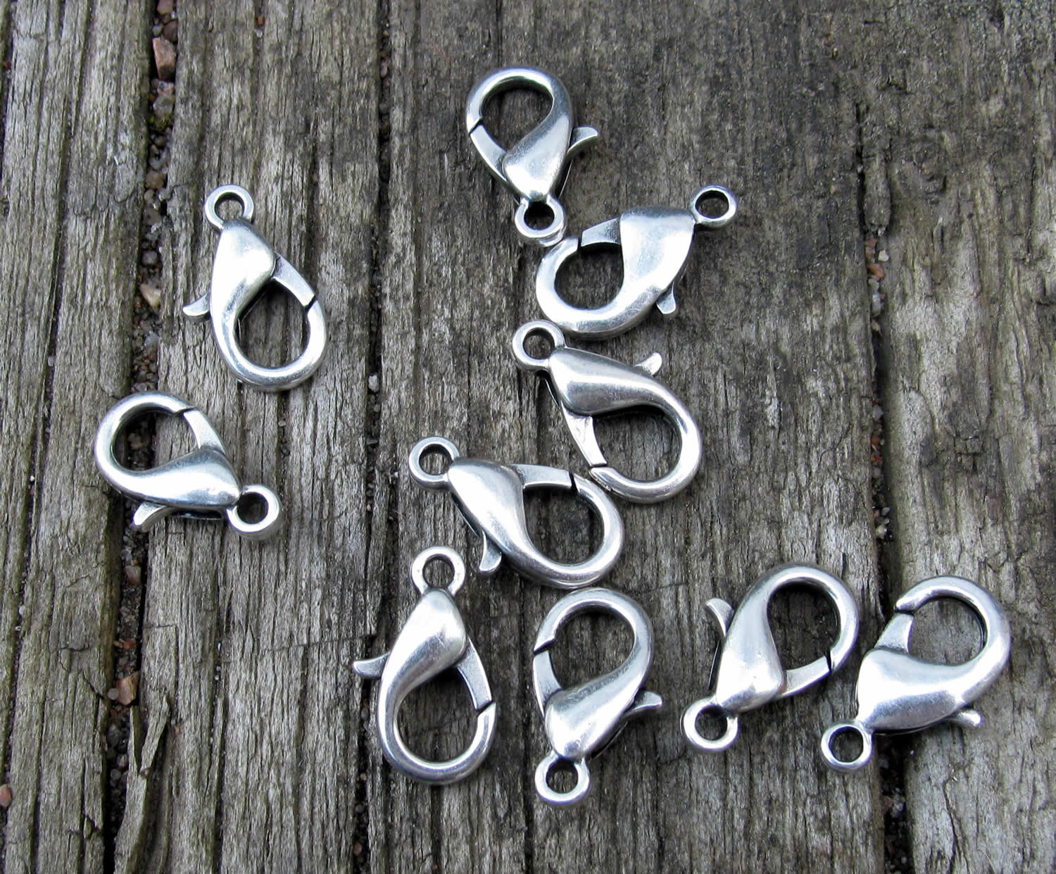 Klolås Silverfärgat - Kvalitetslås 15mm 15-pack Grekisk Metall