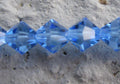 Tjeckiska MC Bicone - Sapphire 6 mm, 1 sträng Preciosa