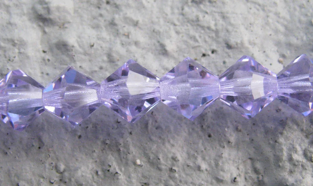Tjeckiska MC Bicone - Violet 6 mm, 1 sträng Preciosa