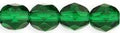 Tjeckiska Firepolish - Green Emerald 4 mm, 50-pack Hilmas Pyssel
