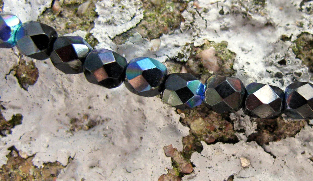 Tjeckiska Firepolish - Jet AB 3 mm, 50-pack Hilmas Pyssel