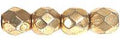 Tjeckiska Firepolish - Coated Golden 4 mm, 50-pack Hilmas Pyssel