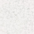 Miyuki Seed Beads - Matte Opaque White 11/0, 10 gram Miyuki