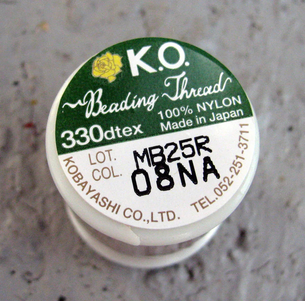 K.O Pärltråd - Natural, 1 Rulle K.O Beading Thread