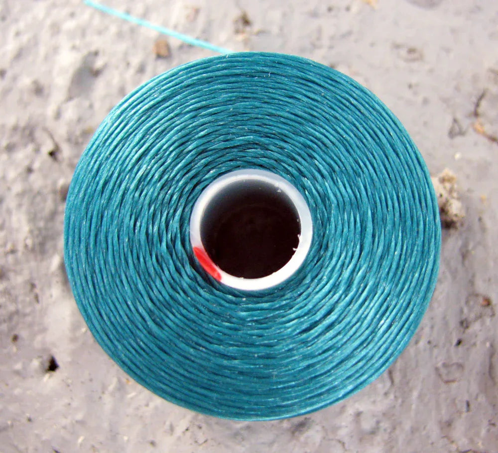 S-Lon Bead Thread - Teal, Strl D, 1 Rulle Hilmas Pyssel
