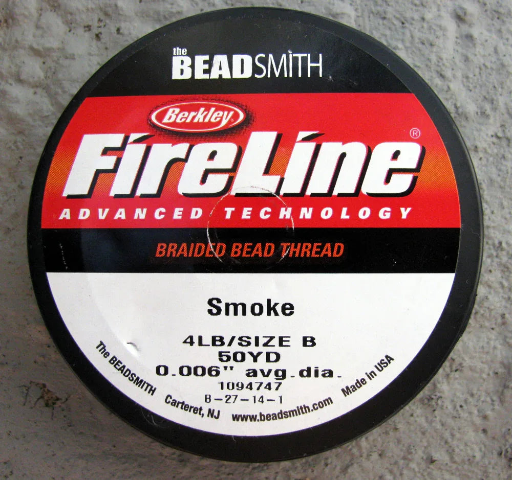 FireLine 4 LB - Smoke / Mörkgrå, 50 YD Beadsmith