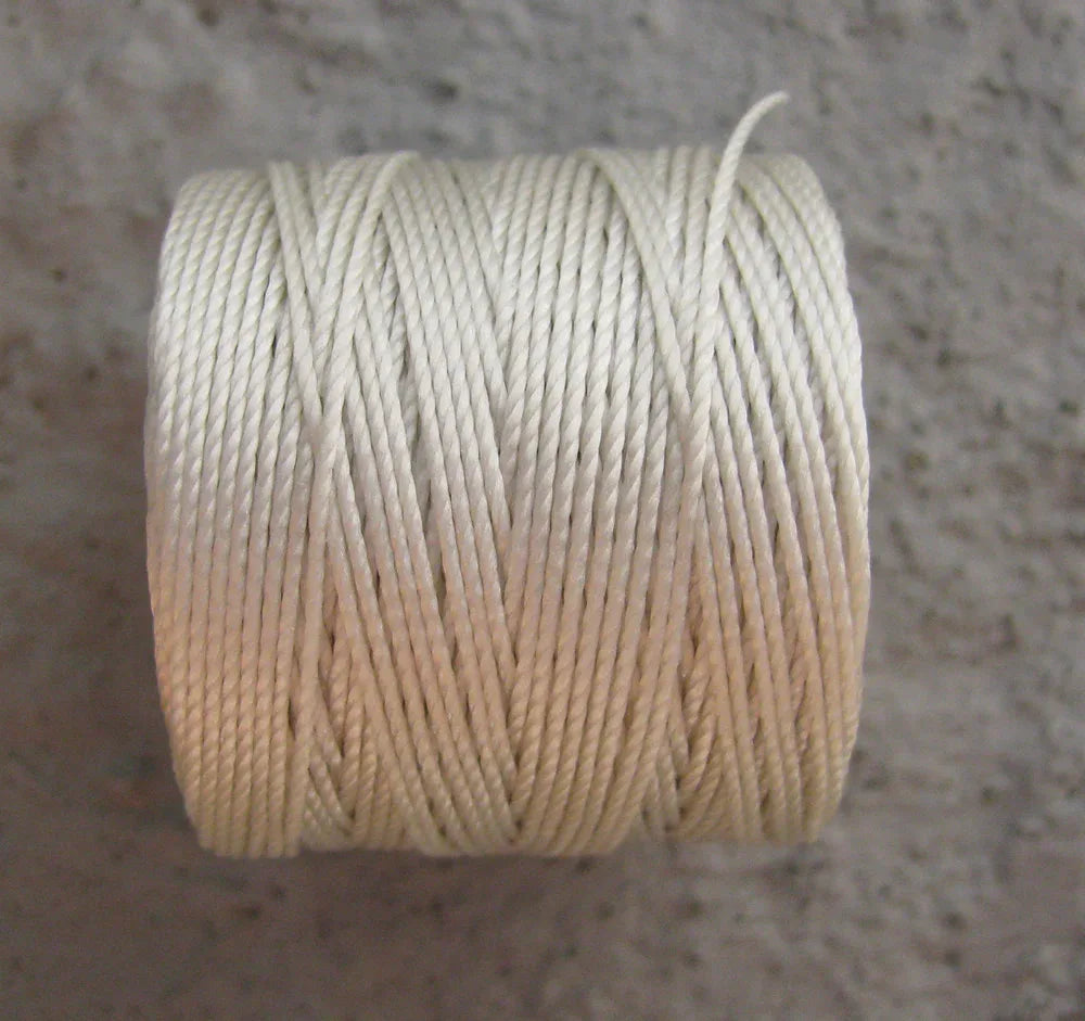 S-Lon Bead Cord - Cream - 1 Rulle Hilmas Pyssel