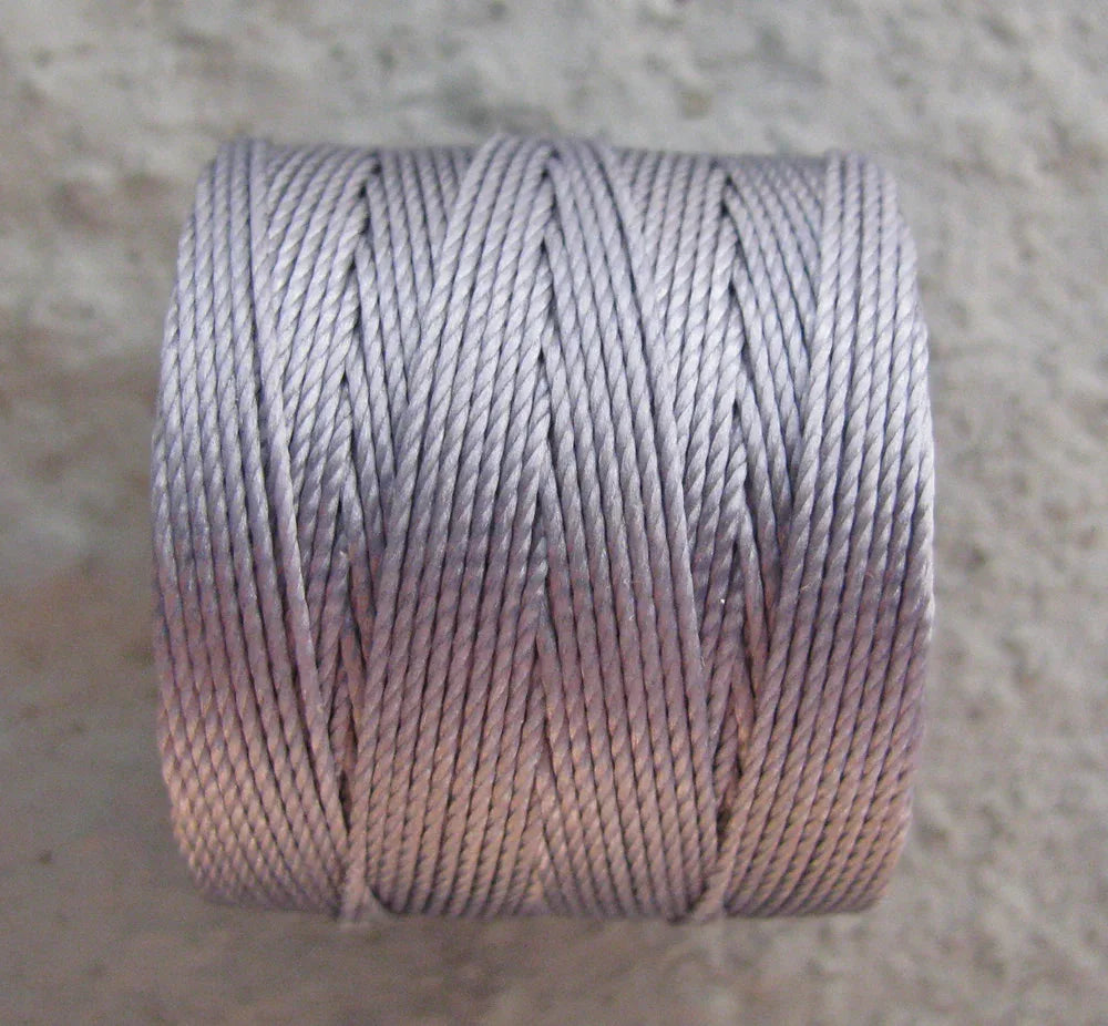 S- Lon bead cord - Dark Lavender, 1 Rulle Hilmas Pyssel