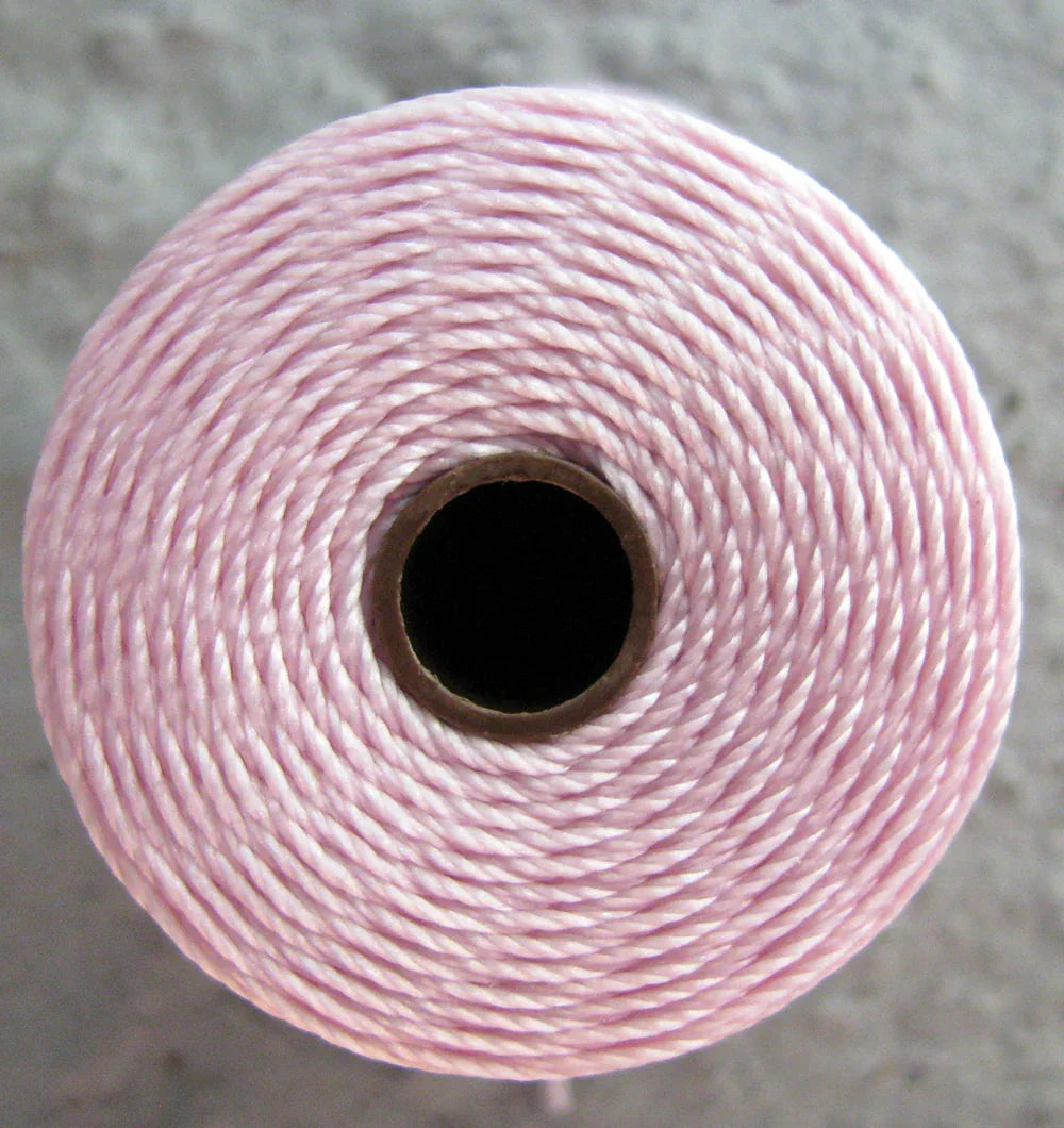 S- Lon bead cord - Blush, 1 rulle Hilmas Pyssel