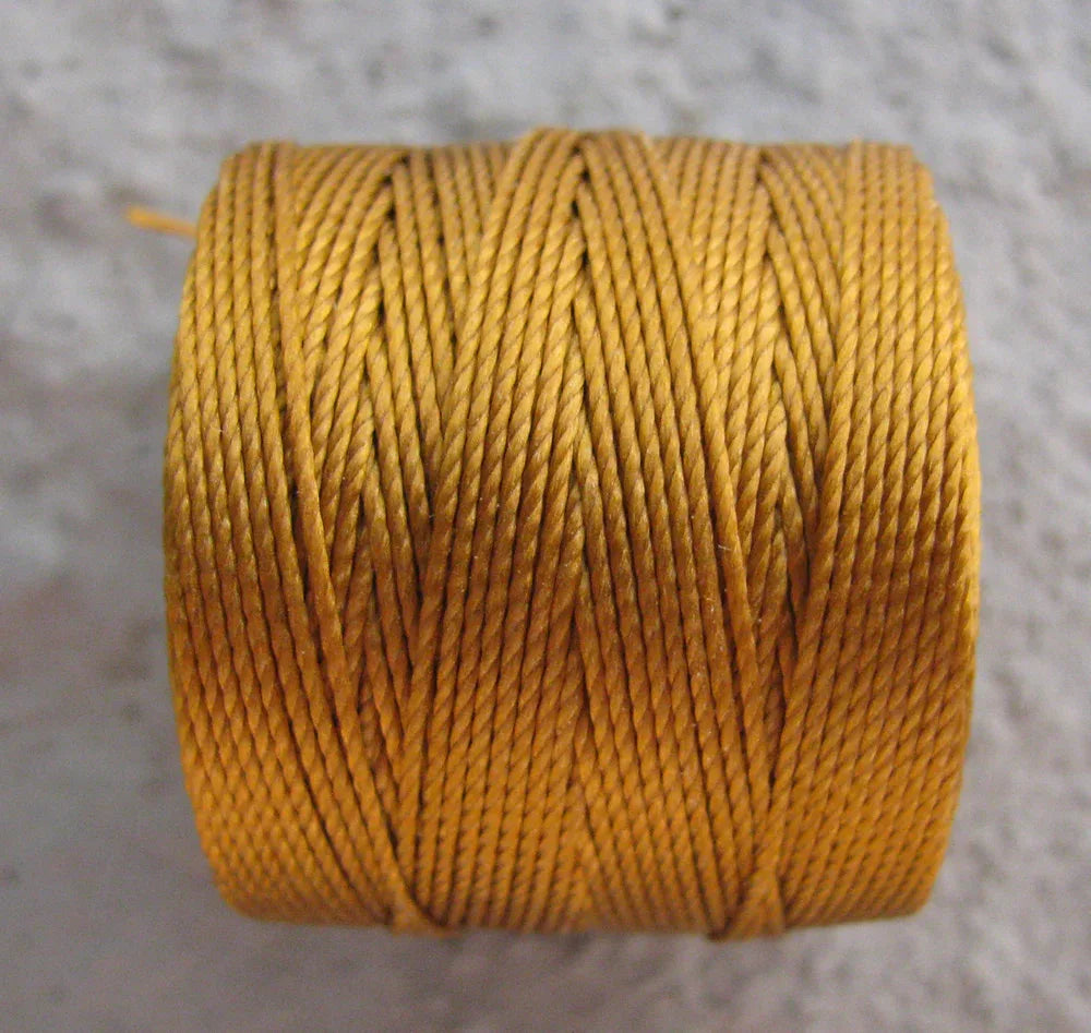 S-Lon Bead Cord - Gold, 1 Rulle Hilmas Pyssel