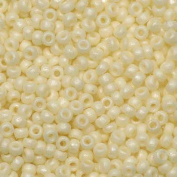 Miyuki Seed Beads - Matte Opaque Cream 11/0, 10 Gram Miyuki