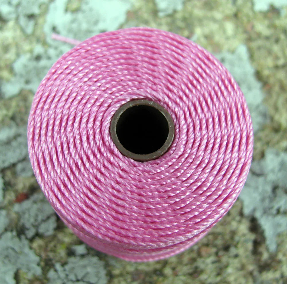 S- Lon bead cord - Light Orchid, 1 rulle Hilmas Pyssel