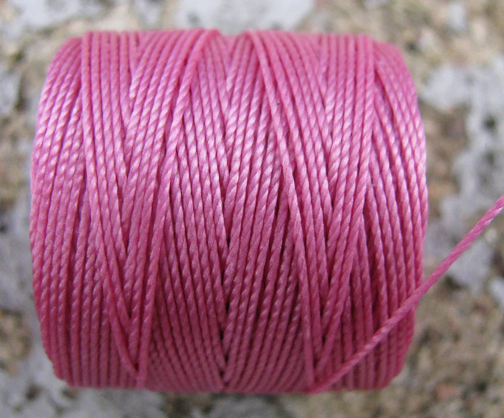 S- Lon bead cord - Light Orchid, 1 rulle Hilmas Pyssel