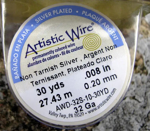 Artistic Wire 32 Ga - Silver Pläterad Non Tarnish 1 rulle Artistic wire