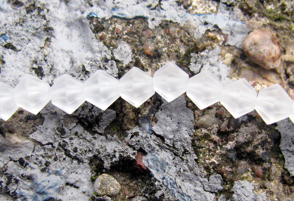 Tjeckiska MC Bicone - Crystal Matte 4 mm, 1 sträng Preciosa