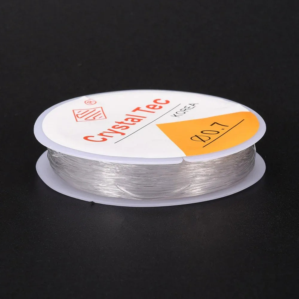 Elastisktråd - Klar 0,7 mm 1 rulle Hilmas Pyssel