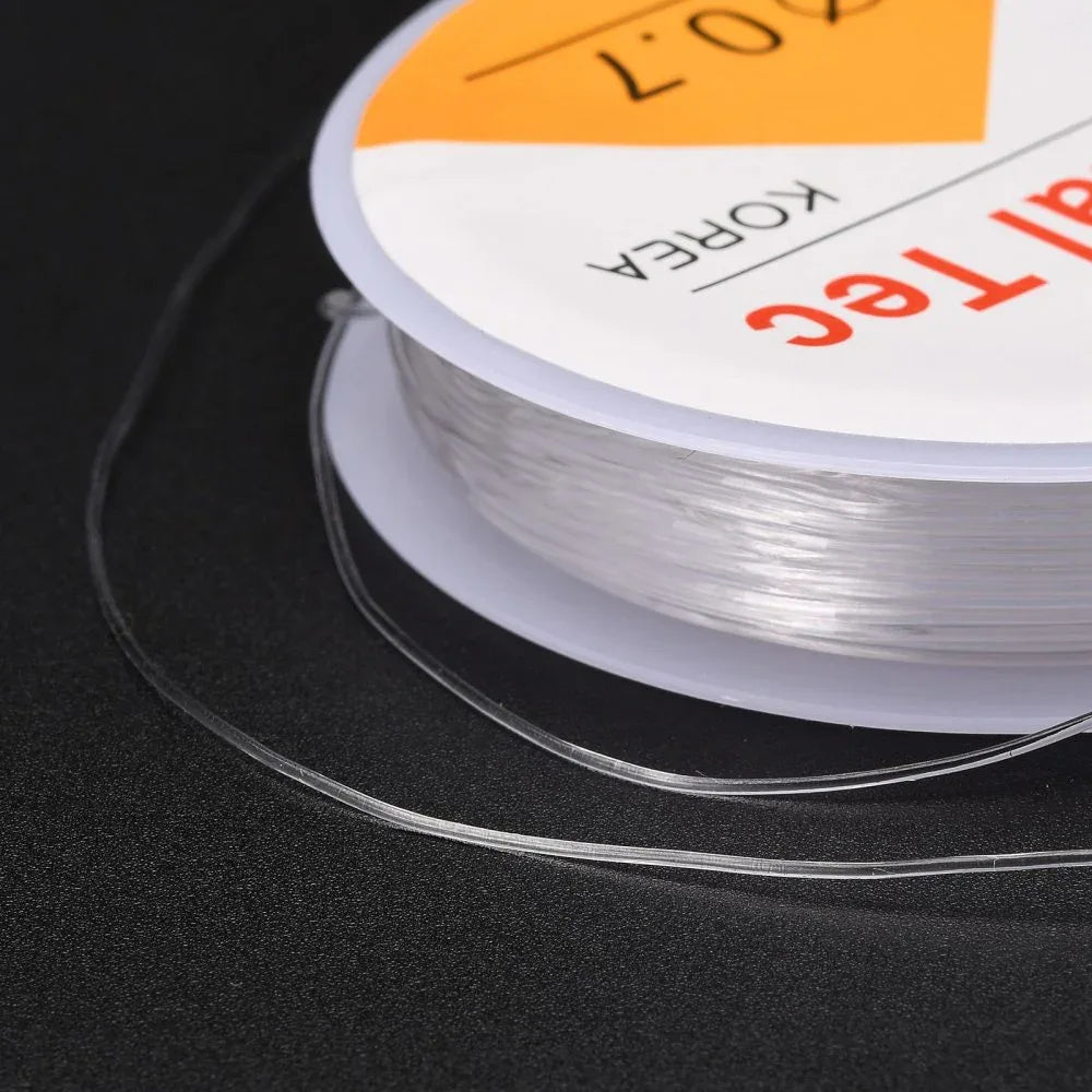Elastisktråd - Klar 0,7 mm 1 rulle Hilmas Pyssel