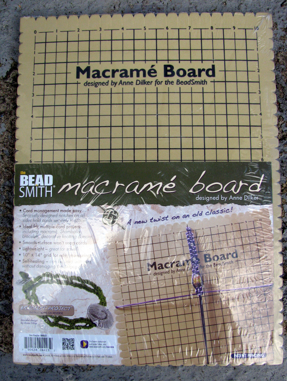 Makraméplatta - Arbetsplats för makramé, 1 styck Beadsmith